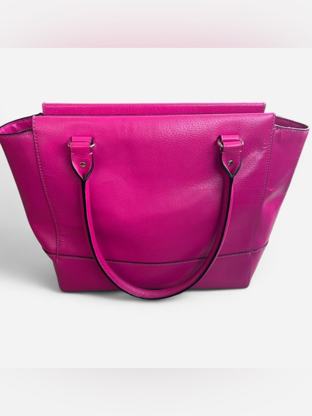 Kate Spade Wellesley Camryn Tote pink Shoulder Bag 100% Leather - Picture 3 of 10